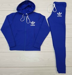 ADIDAS Ladies Sweatshirt And Pants (BLUE) (S - M - L - XL)