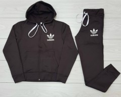 ADIDAS Ladies Sweatshirt And Pants (BROWN) (S - M - L - XL) 