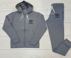 ADIDAS Ladies Sweatshirt And Pants (GRAY) (S - M - L - XL)