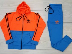 ADIDAS Ladies Sweatshirt And Pants (BLUE) ( L - XL) 