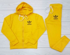 ADIDAS Ladies Sweatshirt And Pants (YELLOW) (S - M - L - XL)