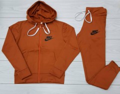NIKE Ladies Sweatshirt And Pants (DARK ORANGE) (S - M - L - XL)