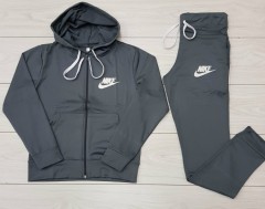 NIKE Ladies Sweatshirt And Pants (DARK GRAY) (S - M - L - XL)