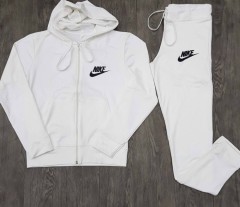 NIKE Ladies Sweatshirt And Pants (WHITE) (S - M - L - XL) 