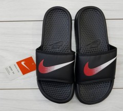 NIKE Mens Slippers (BLACK - RED) (40 to 45) 