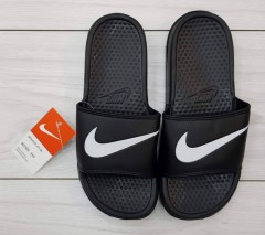 NIKE Mens Slippers (BLACK - WHITE) (40 to 45)