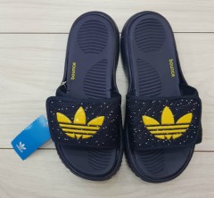 ADIDAS Ladies Slippers (NAVY - YELLOW) (40 to 45)