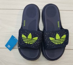 ADIDAS Ladies Slippers (NAVY - GREEN) (40 to 45)