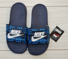 NIKE Ladies Slippers (NAVY - WHITE) (35 to 40) 