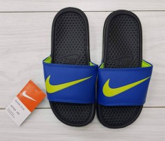 NIKE Ladies Slippers (BLACK - BLUE) (35 to 40) 