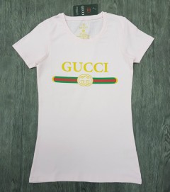 GUCCI Ladies T-Shirt (LIGHT PINK) (S - M - L - XL )