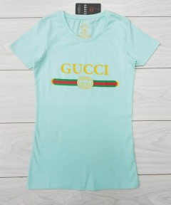 GUCCI Ladies T-Shirt (LIGHT BLUE) (S - M - L - XL ) 