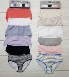 YC 6 Pcs Ladies Cotton Lycra Panty Pack( Random Color) (40 to 48)