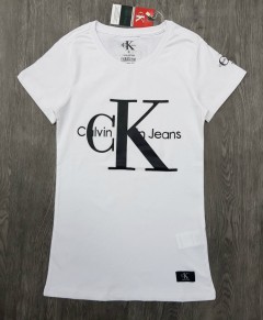 CALVIN KLEIN Ladies T-Shirt (WHITE) (S - M - L - XL ) 