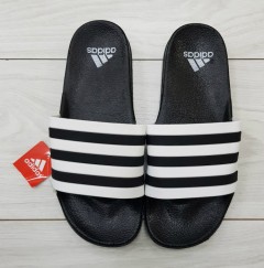 ADIDAS Mens Slippers (BLACK - WHITE) (40 to 44)