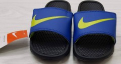 NIKE Mens Slippers (BLACK - BLUE) (35 to 40)