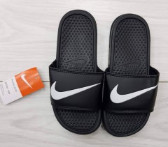 NIKE Mens Slippers (BLACK - WHITE) (35 to 40) 