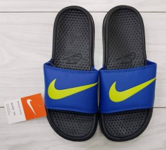 NIKE  Mens Slippers (BLACK - BLUE) (40 to 45)
