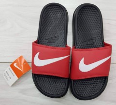 NIKE Mens Slippers (BLACK - RED) (40 to 45) 