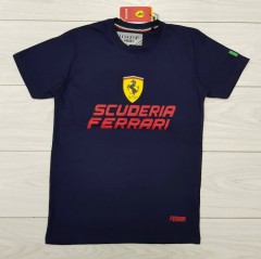 FERRARI Mens T-Shirt (NAVY) (S - M - L - XL ) 