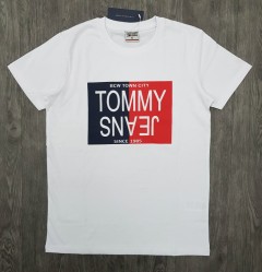 TOMMY - JEANS Mens T-Shirt (WHITE) (S - M - L - XL )