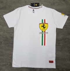 FERRARI Mens T-Shirt (WHITE) (S - M - L - XL ) 