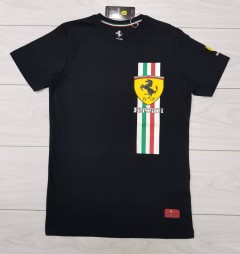 FERRARI Mens T-Shirt (BLACK) (S - M - L - XL ) 