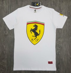 FERRARI Mens T-Shirt (WHITE) (S - M - L - XL )