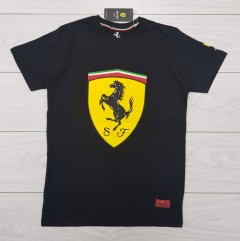 FERRARI Mens T-Shirt (BLACK) (S - M - L - XL )