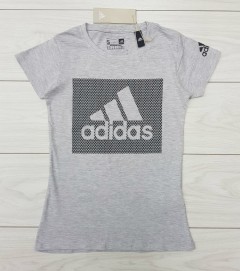 ADIDAS Ladies T-Shirt (GRAY) (S - M - L - XL )