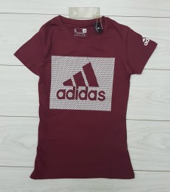 ADIDAS Ladies T-Shirt (MAROON) (S - M - L - XL ) 