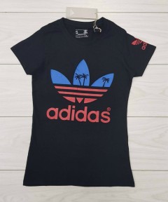 ADIDAS Ladies T-Shirt (BLACK) (S - M - L - XL ) 