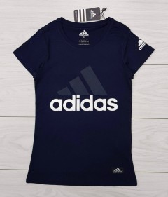 ADIDAS Ladies T-Shirt (NAVY) (S - M - L - XL )