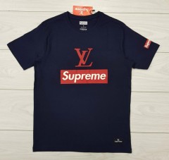 SUPREME Mens T-Shirt (NAVY) (S - M - L - XL ) 
