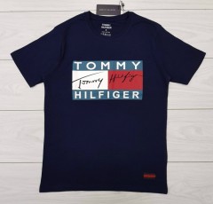 TOMMY - HILFIGER Mens T-Shirt (NAVY) (S - M - L - XL ) 