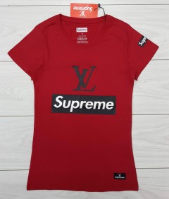 SUPREME Ladies T-Shirt (RED) (S - M - L - XL ) 