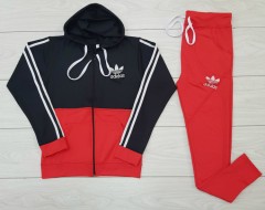 ADIDAS Ladies Sweatshirt And Pants (ORANGE) (M - L - XL) 