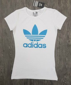 ADIDAS Ladies T-Shirt (WHITE) (S - M - L - XL )