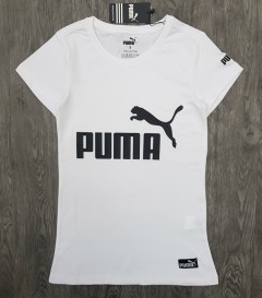 PUMA Ladies T-Shirt (WHITE) (S - M - L - XL ) 