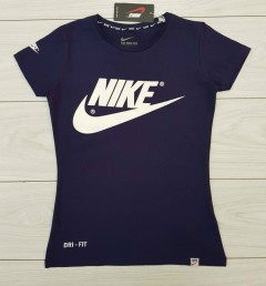 NIKE Ladies T-Shirt (NAVY) (S - M - L - XL ) 