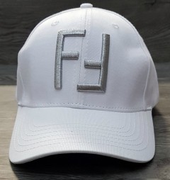 FENDI Ladies Cap (WHITE - GRAY) (ARSH) (Free Size)