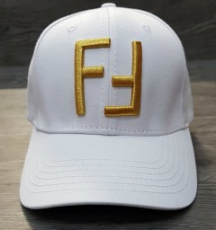 FENDI Ladies Cap (WHITE - GOLD) (ARSH) (Free Size)