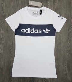 ADIDAS Ladies T-Shirt (WHITE) (S - M - L - XL )