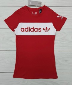 ADIDAS Ladies T-Shirt (RED) (S - M - L - XL )