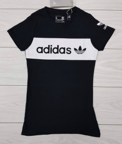 ADIDAS Ladies T-Shirt (BLACK) (S - M - L - XL )