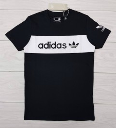 ADIDAS Mens T-Shirt (BLACK) (S - M - L - XL )