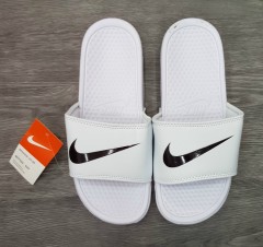 NIKE  Mens Slippers (WHITE - BLACK) (40 to 44) 