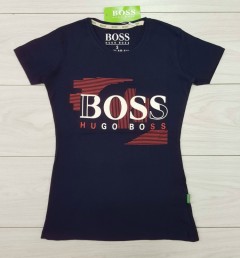HUGO BOSS Ladies T-Shirt (NAVY) (S - M - L - XL )