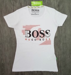 HUGO BOSS Ladies T-Shirt (WHITE) (S - M - L - XL )