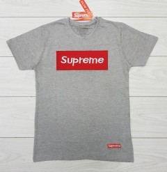 SUPREME Mens T-Shirt (GRAY) (S - M - L - XL )